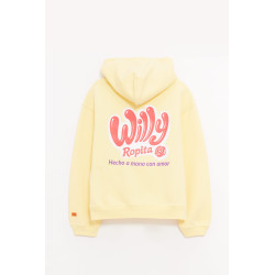 WILLY CHAVARRIA BUTTER WILLY ROPITA SHRUNKEN ZIP UP HOODIE